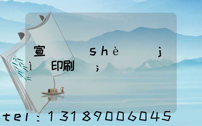 宣傳冊設(shè)計(jì)印刷報價