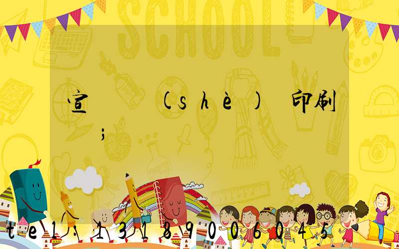 宣傳冊設(shè)計印刷報價