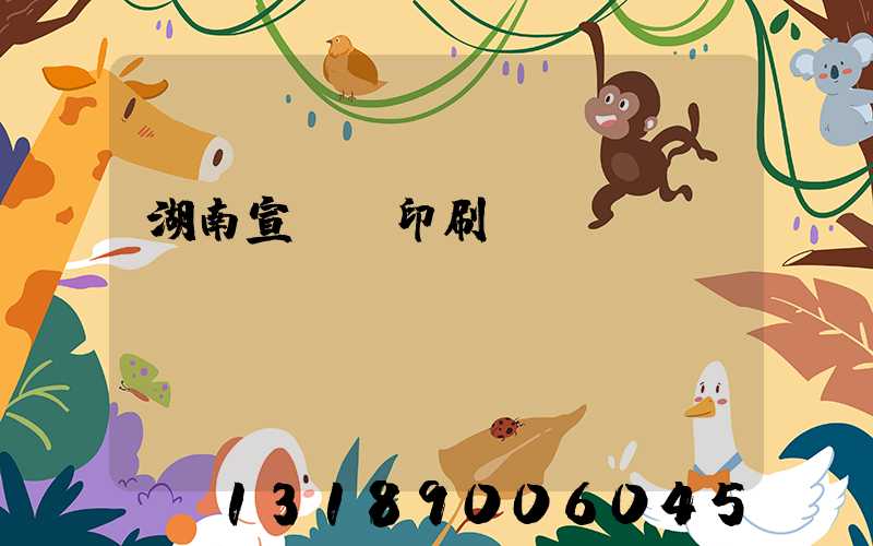 湖南宣傳冊印刷報價