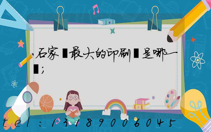 石家莊最大的印刷廠是哪一個